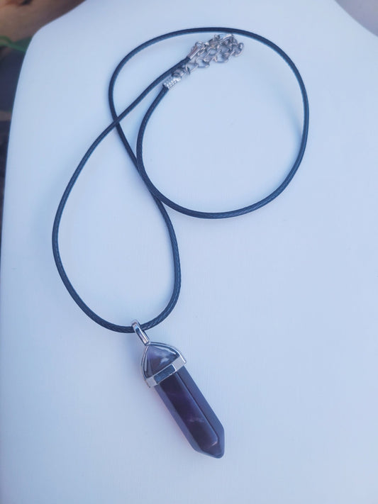 Amethyst Prism Necklace - Daonna Designs