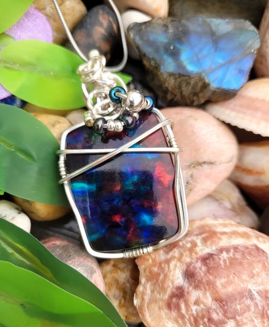 Ammolite Pendant - Daonna Designs