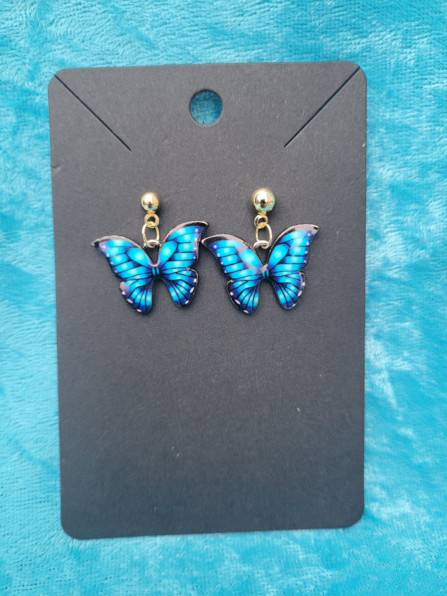 Blue Butterfly Earrings - Daonna Designs