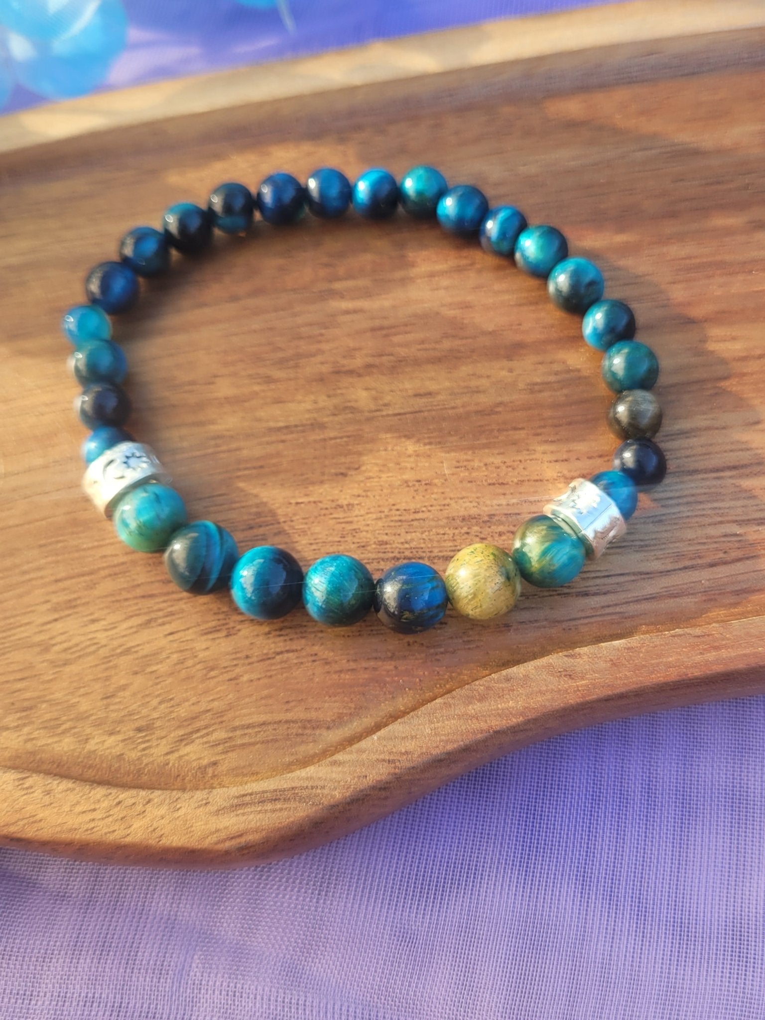 Blue Tiger's eye Bracelet - Daonna Designs