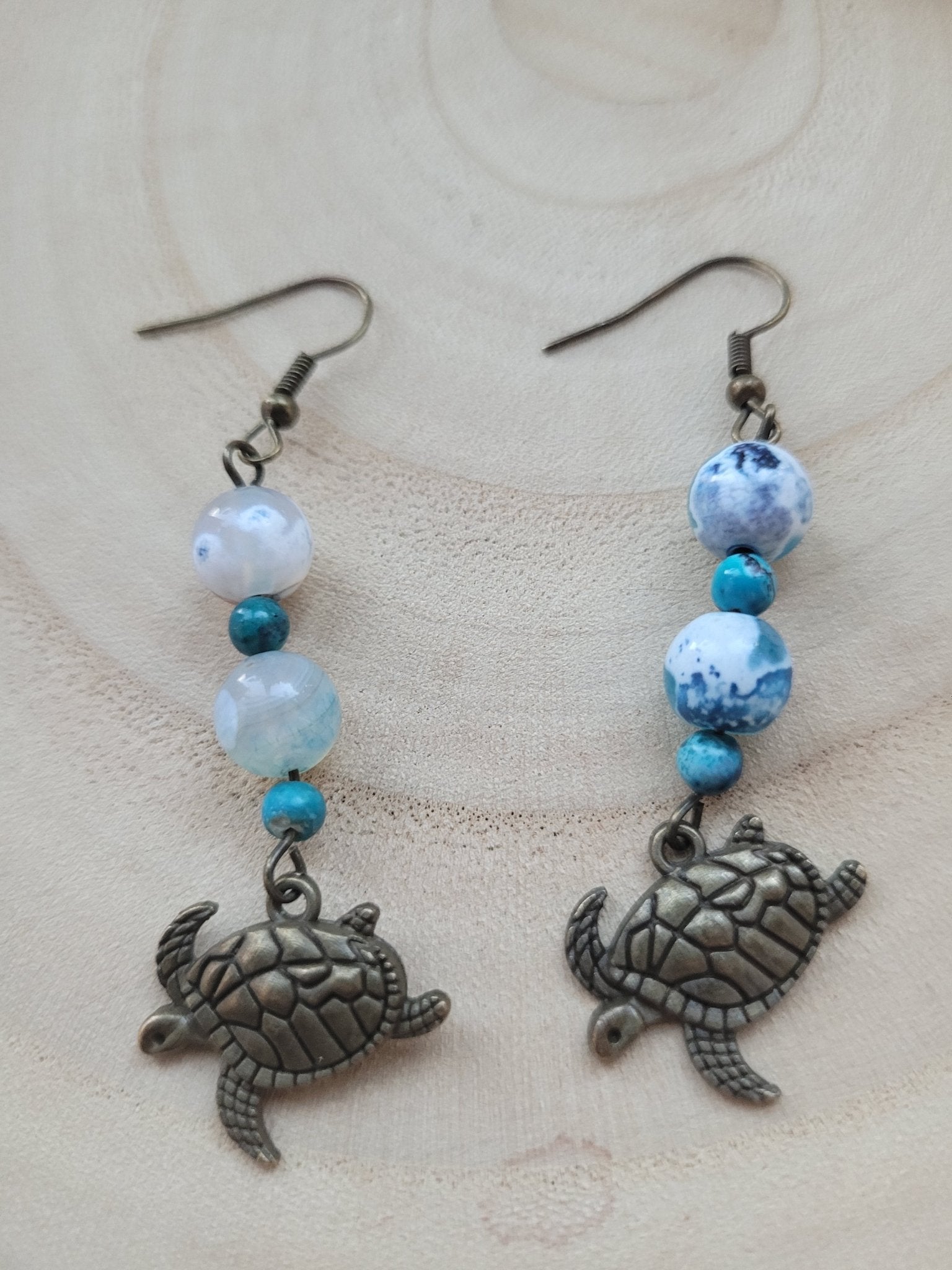 Bronze Turtle Earrings - Daonna Designs