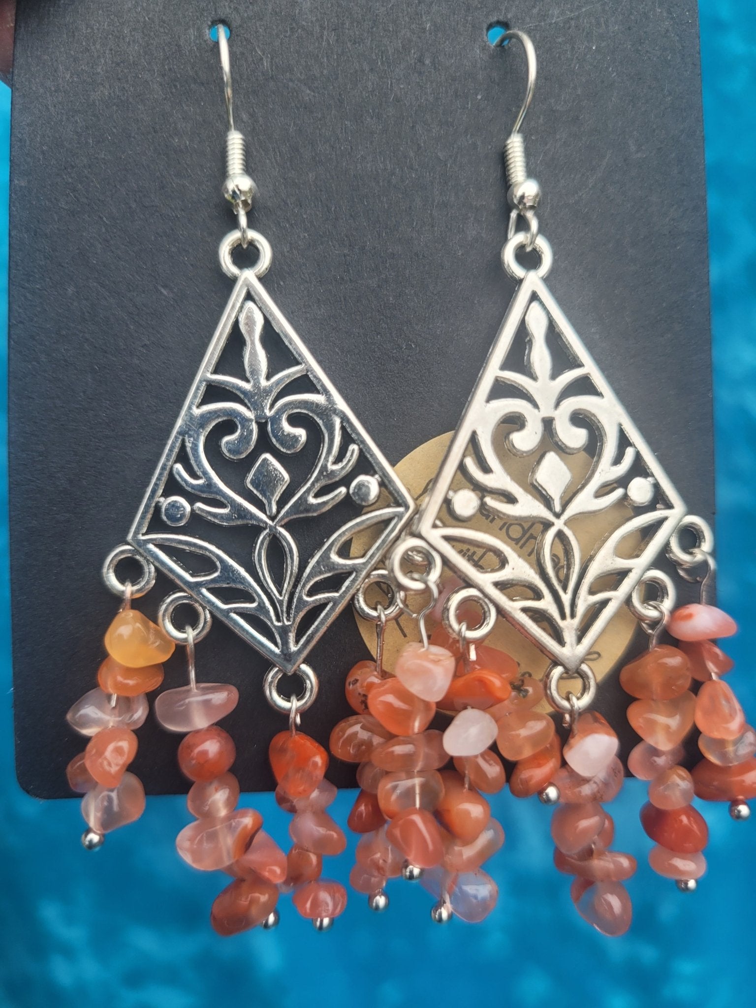 Carnelian Drop Earrings - Daonna Designs