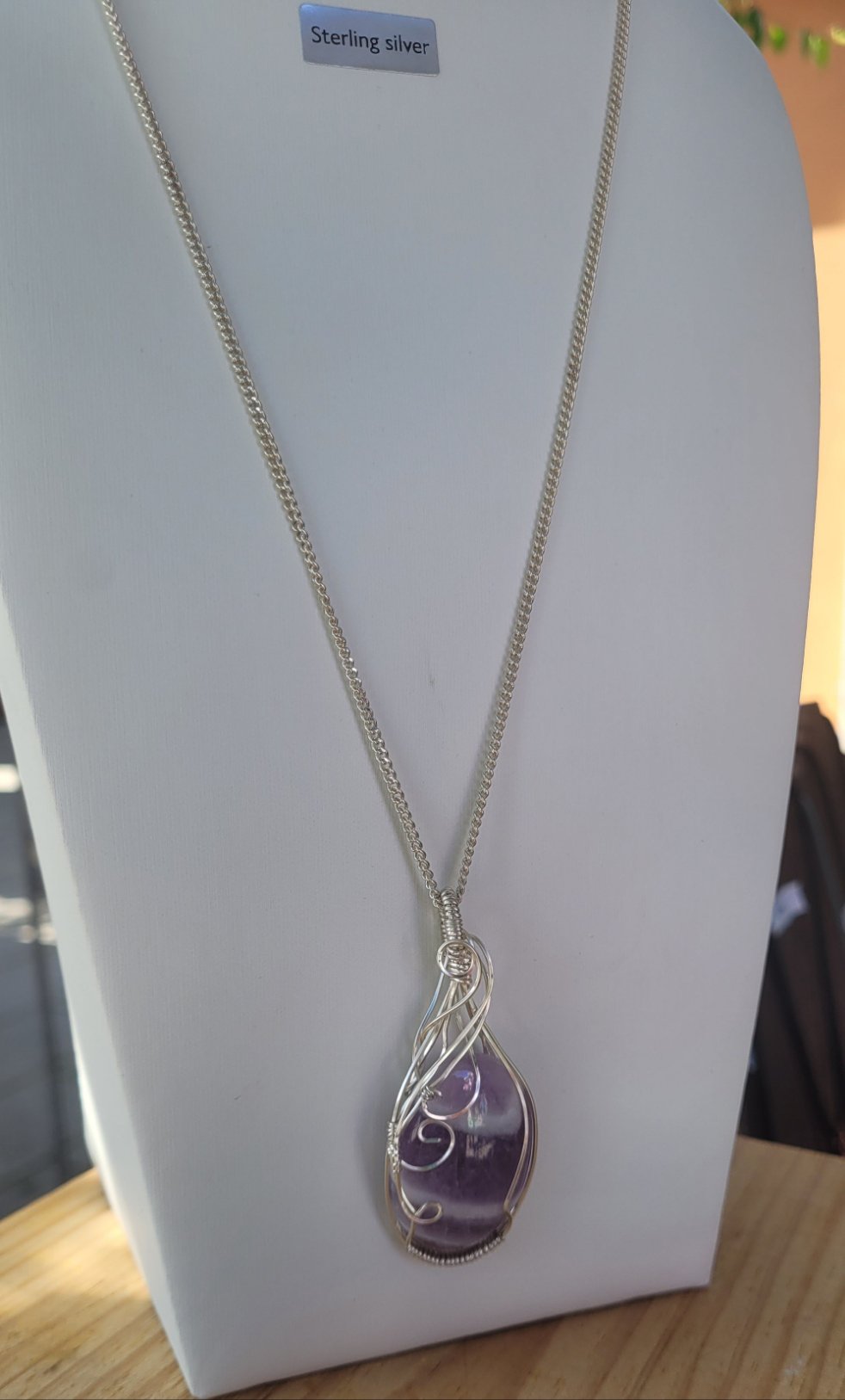 Chevron Amethyst Pendant - Daonna Designs