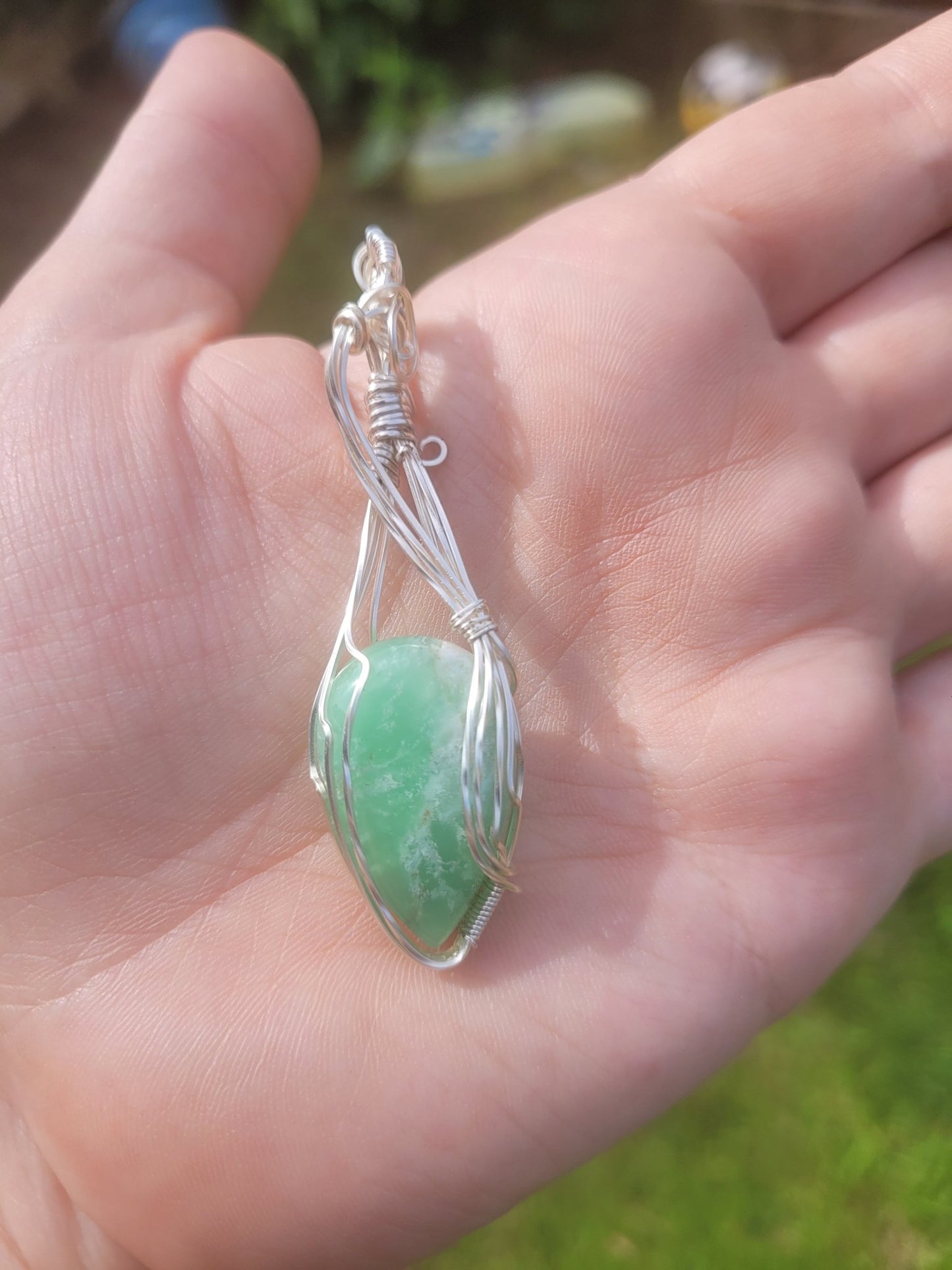 Chrysoprase Pendant - Daonna Designs