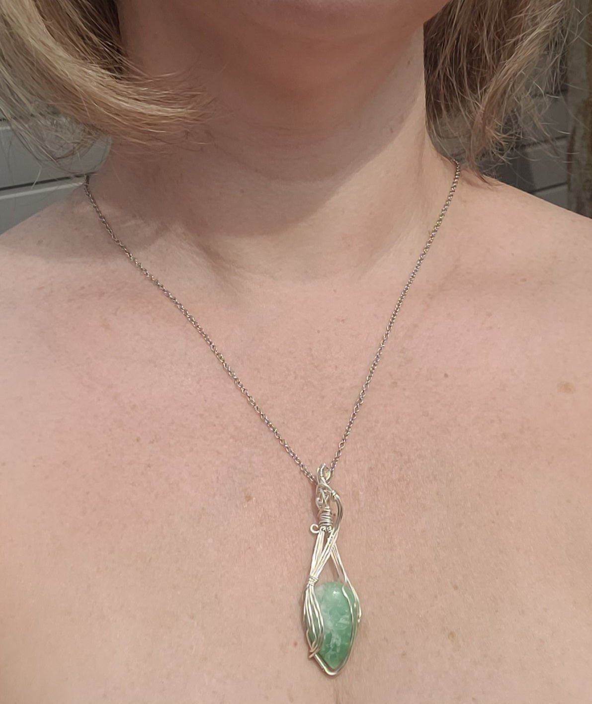 Chrysoprase Pendant - Daonna Designs