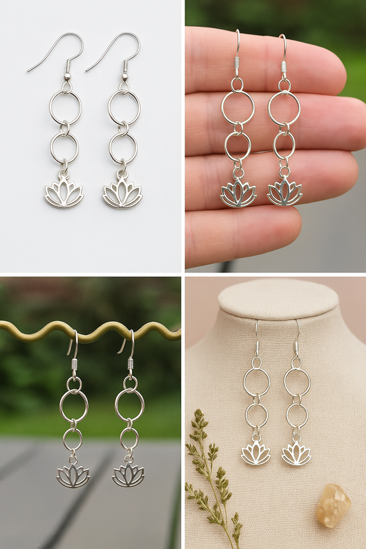 Lotus Flower Earrings