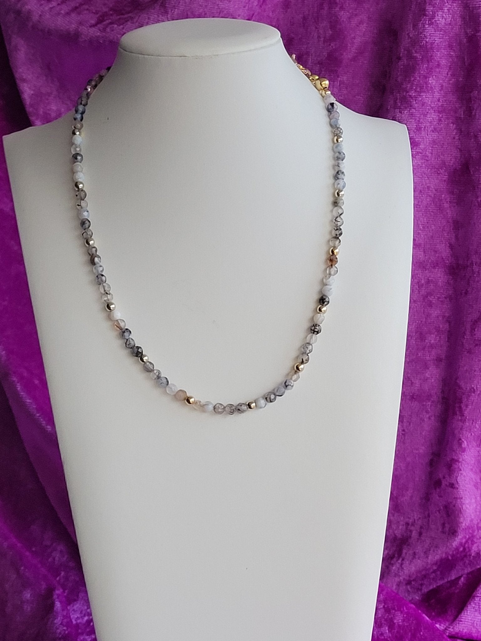 Fire Crackle Agate Necklace - Daonna Designs