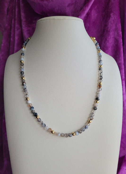 Fire Crackle Agate Necklace - Daonna Designs