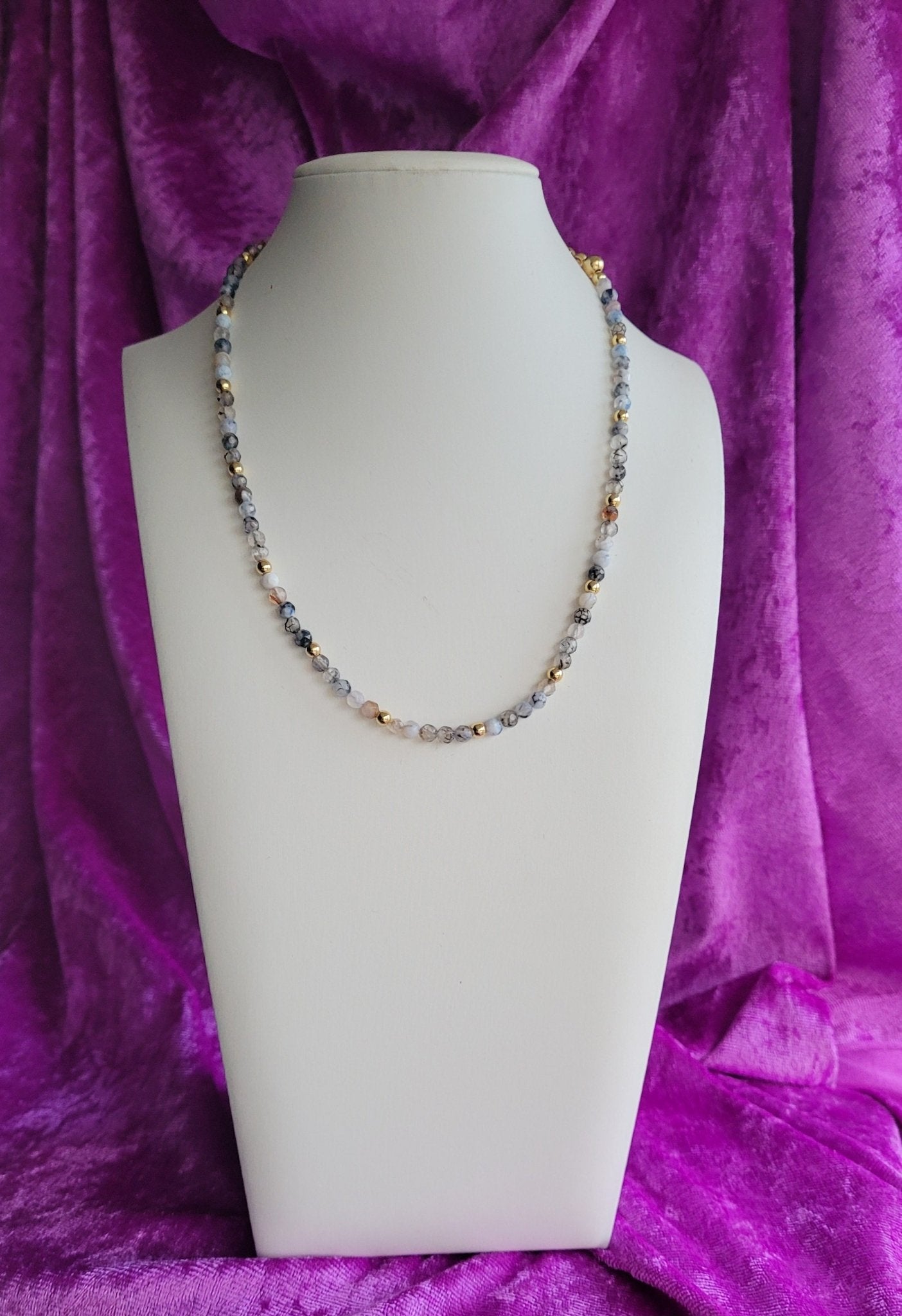 Fire Crackle Agate Necklace - Daonna Designs