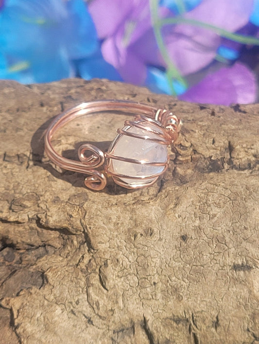 Freya Ring - Moonstone Size 52 - 62 [EU] - Daonna Designs