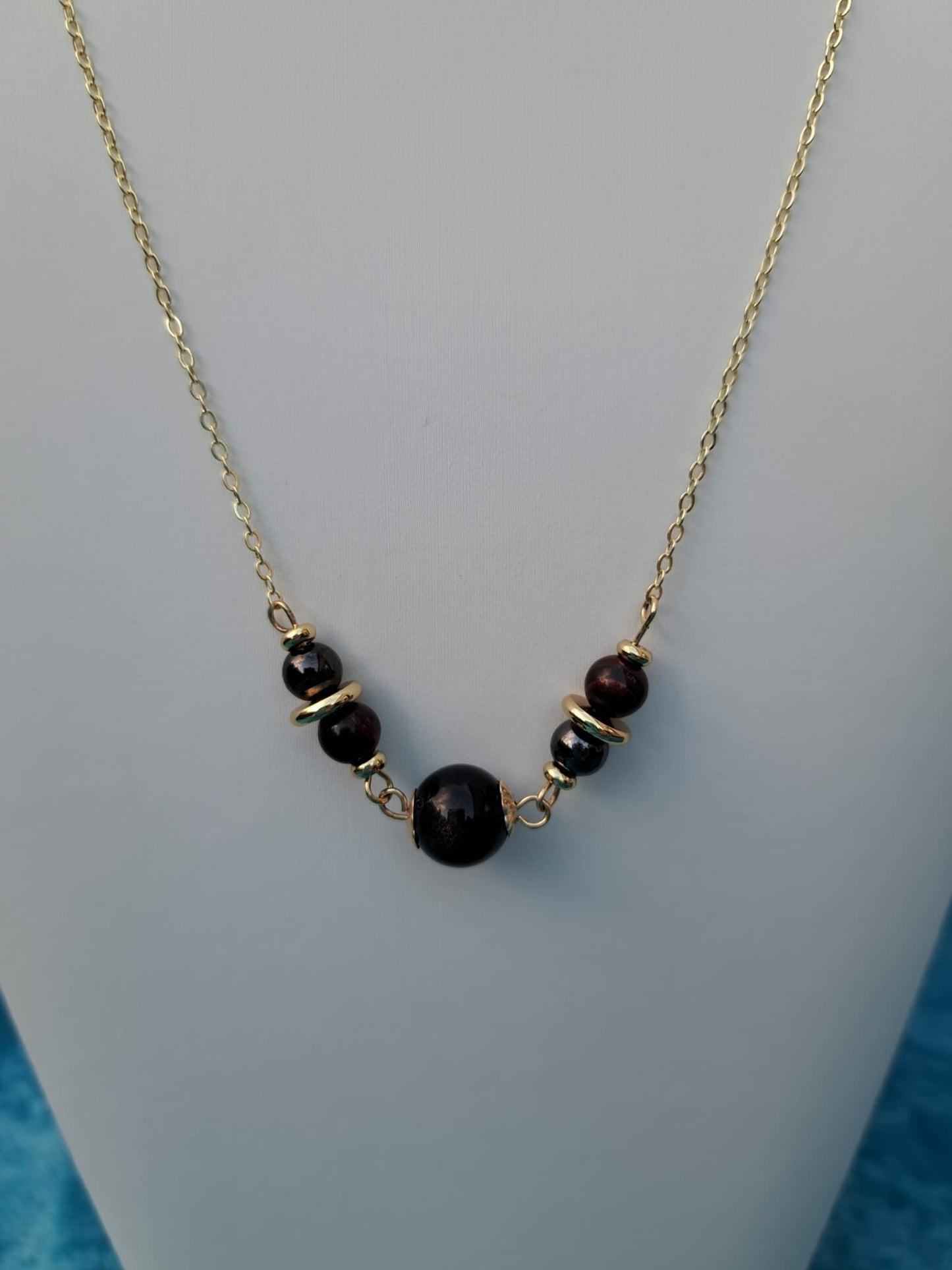 Gold Obsidian Necklace - Daonna Designs