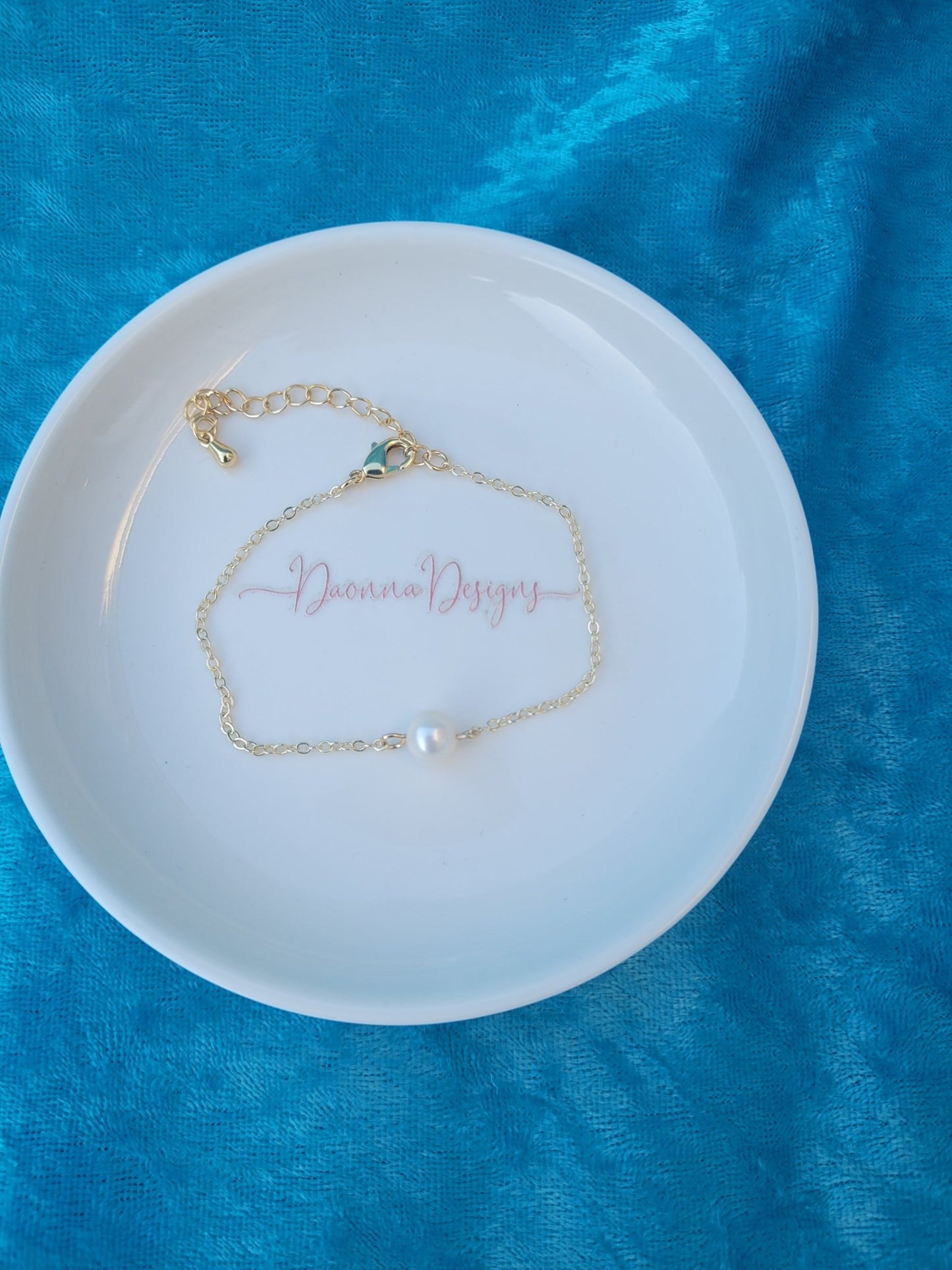 Gold Pearl Bracelet - Daonna Designs