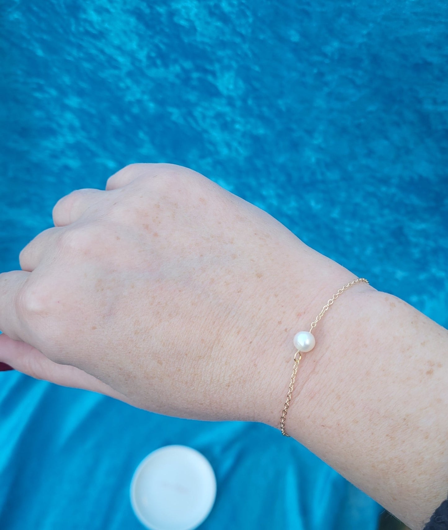 Gold Pearl Bracelet - Daonna Designs