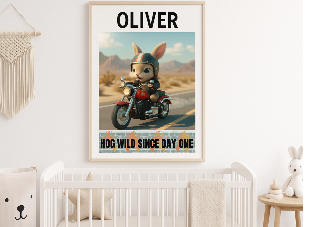 Hog Wild Since Day One – Customisable Art Print