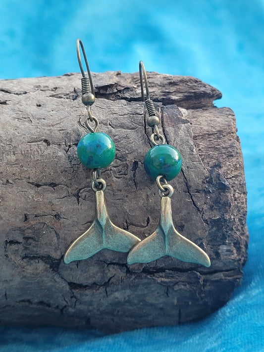 Naiad Chrysocolla Earrings - Daonna Designs