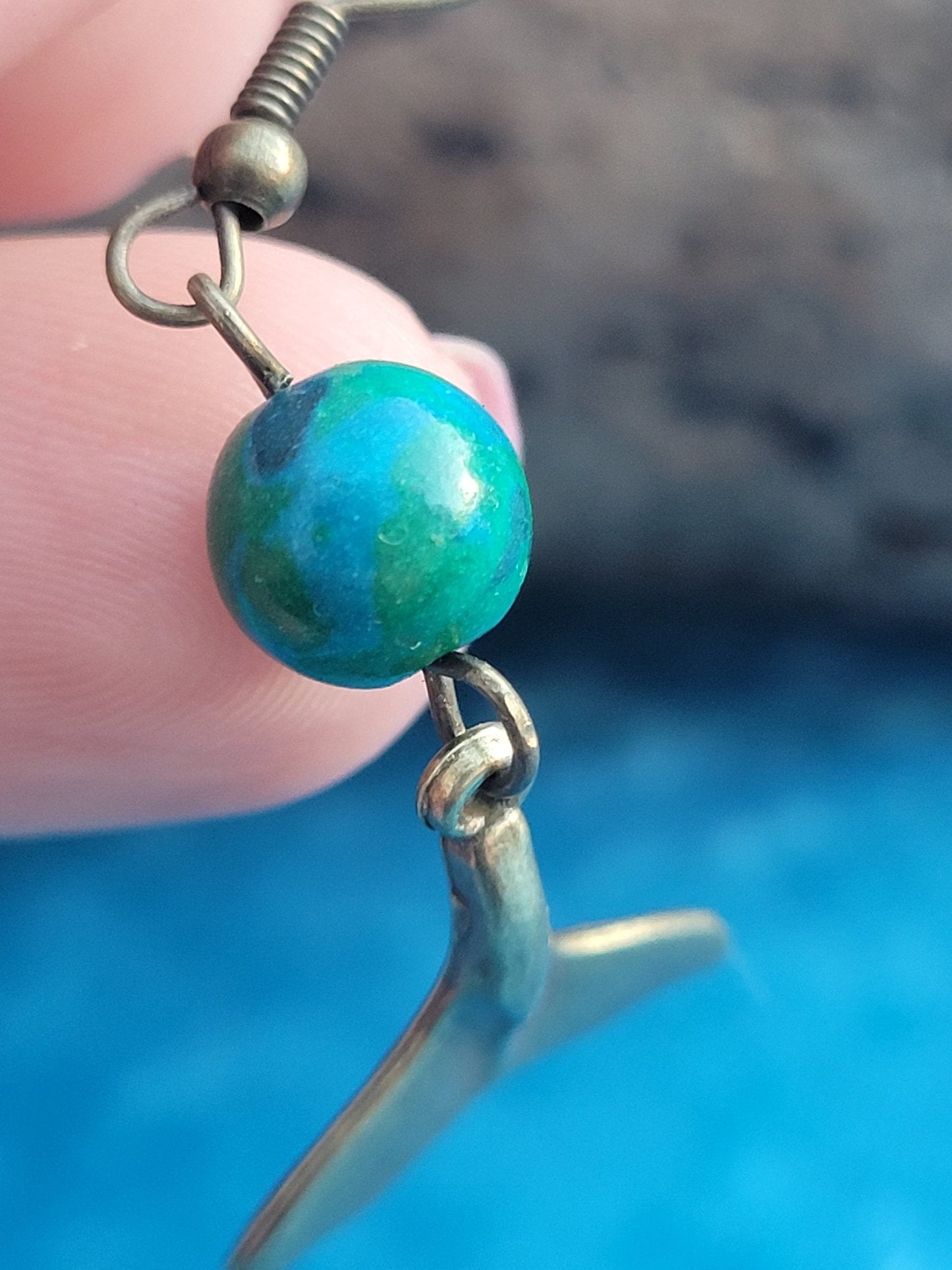 Naiad Chrysocolla Earrings - Daonna Designs