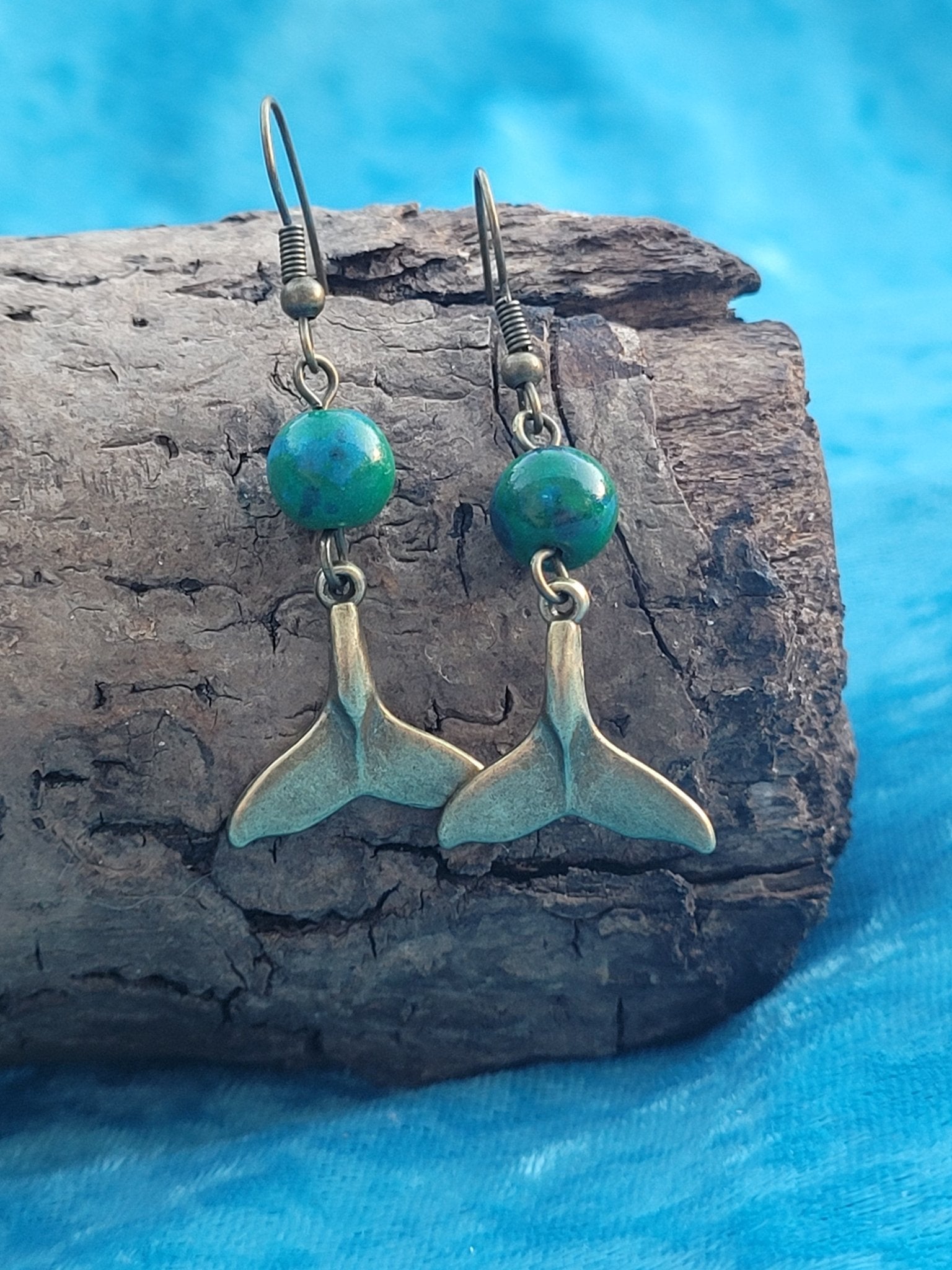 Naiad Chrysocolla Earrings - Daonna Designs