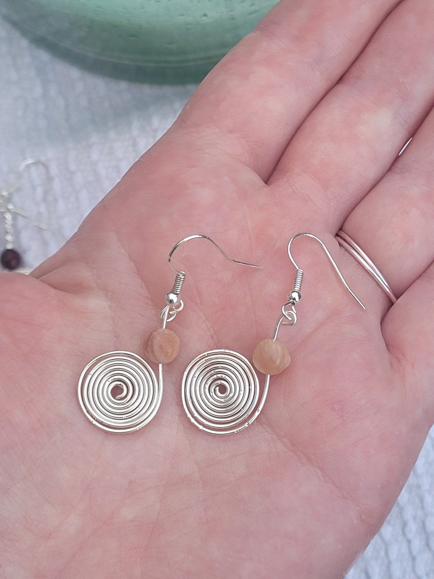 Newgrange Earrings - Sunstone - Daonna Designs