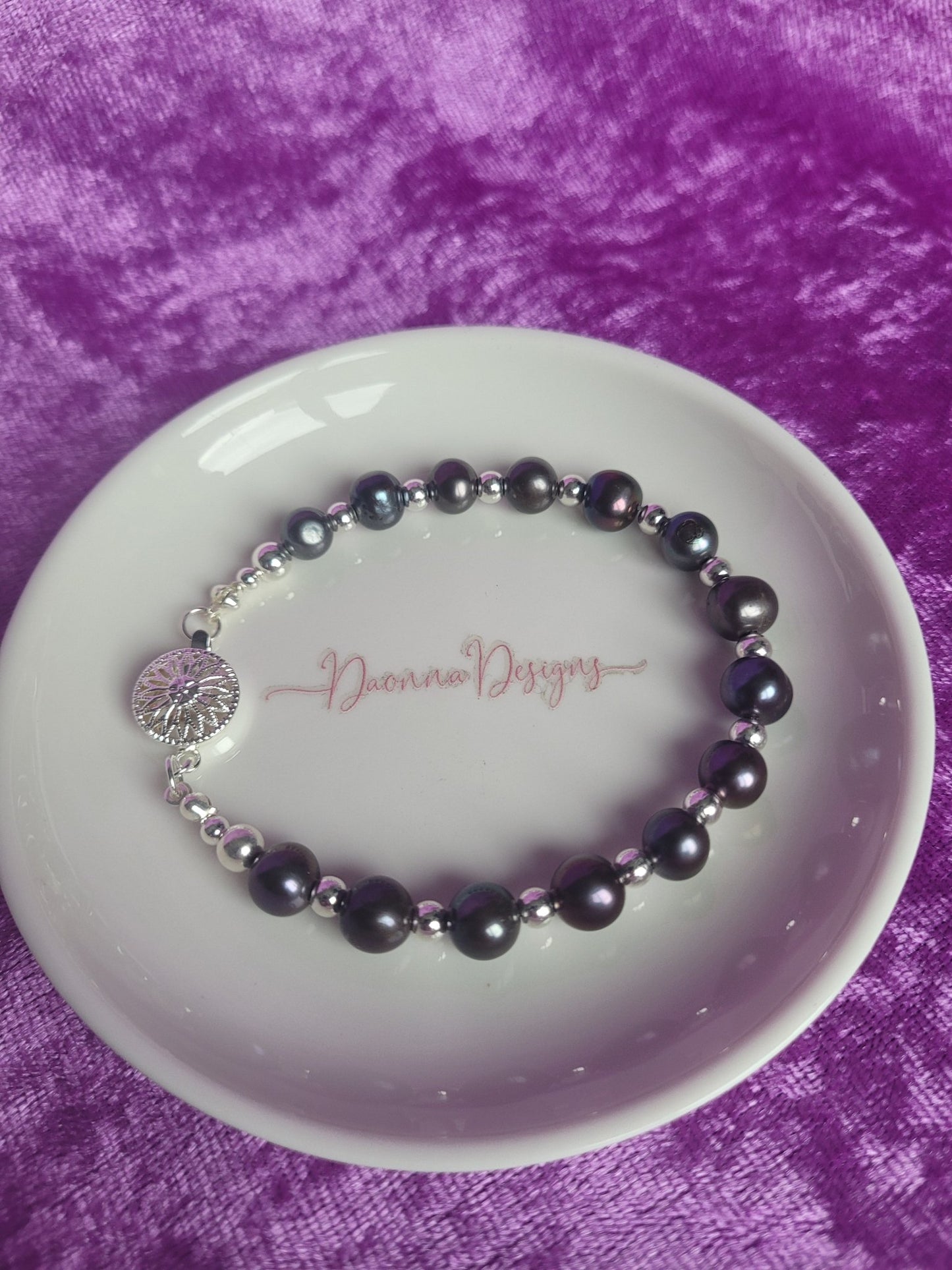 Peacock Pearl Bracelet - Daonna Designs