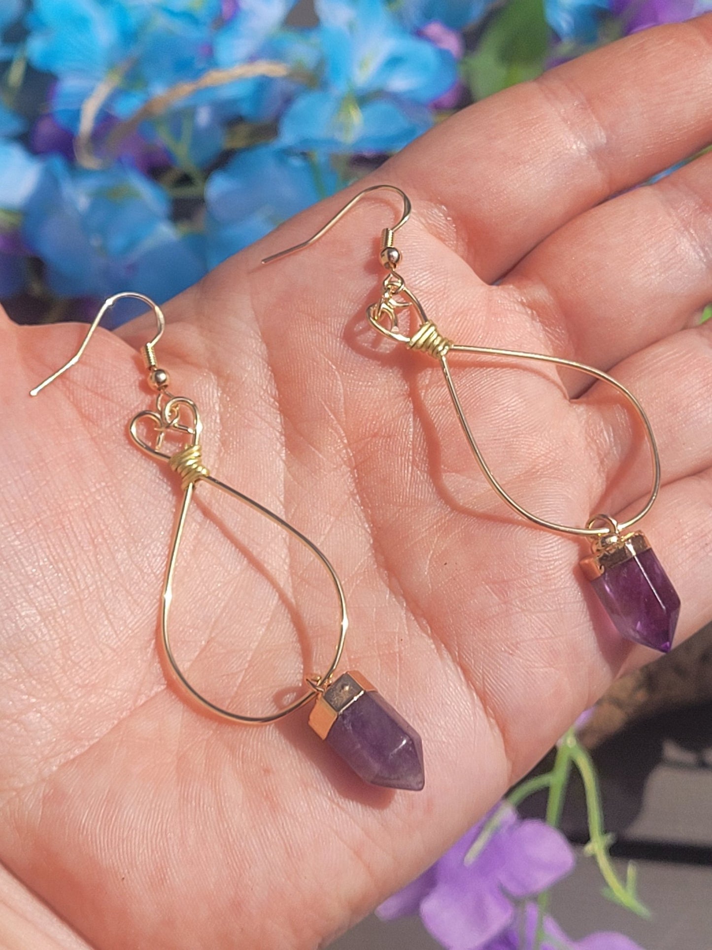 Pythia Amethyst Earrings - Daonna Designs