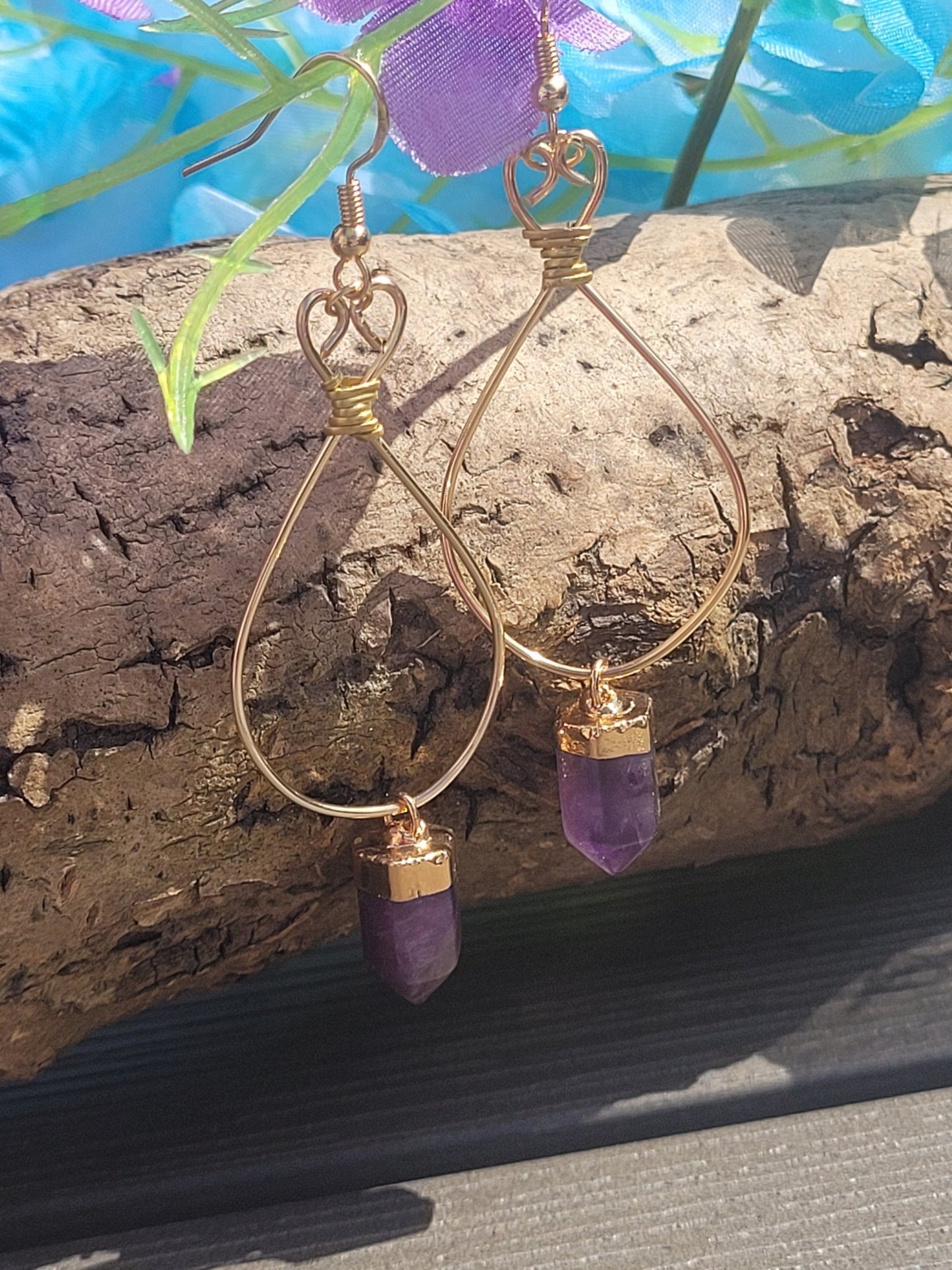 Pythia Amethyst Earrings - Daonna Designs