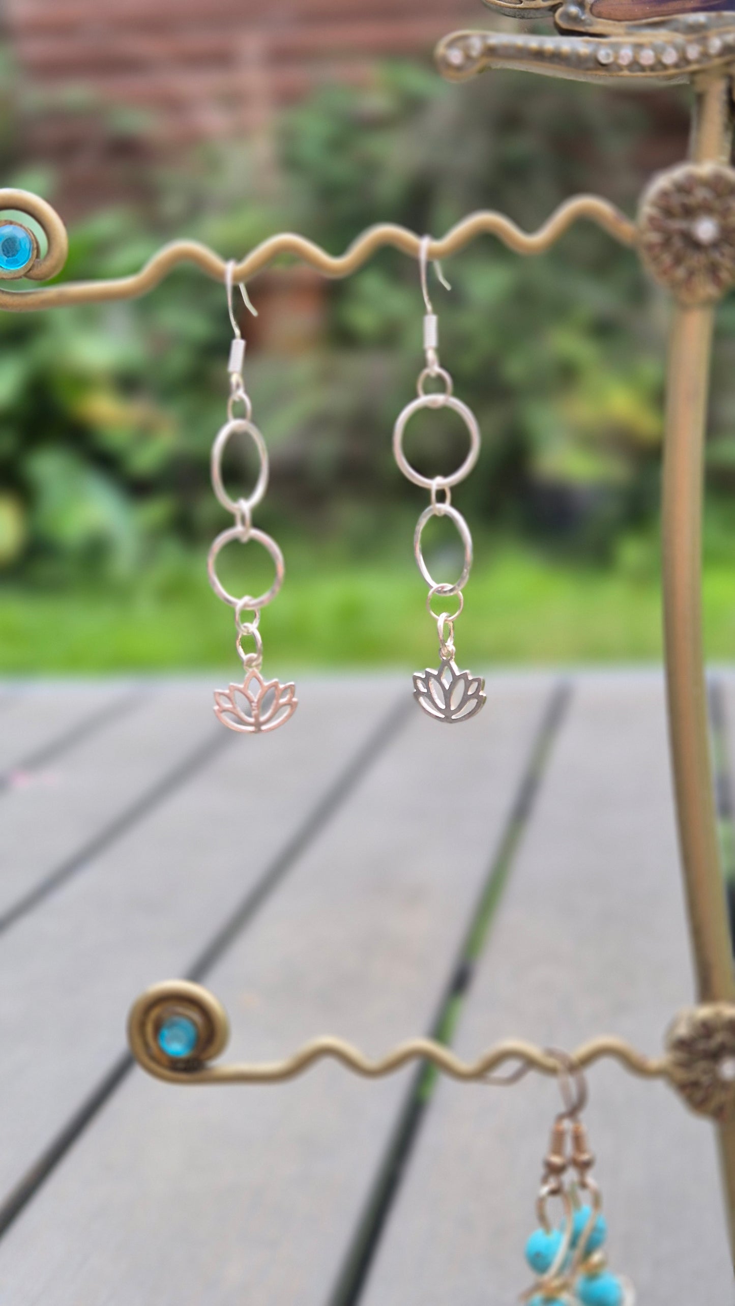 Lotus Flower Earrings