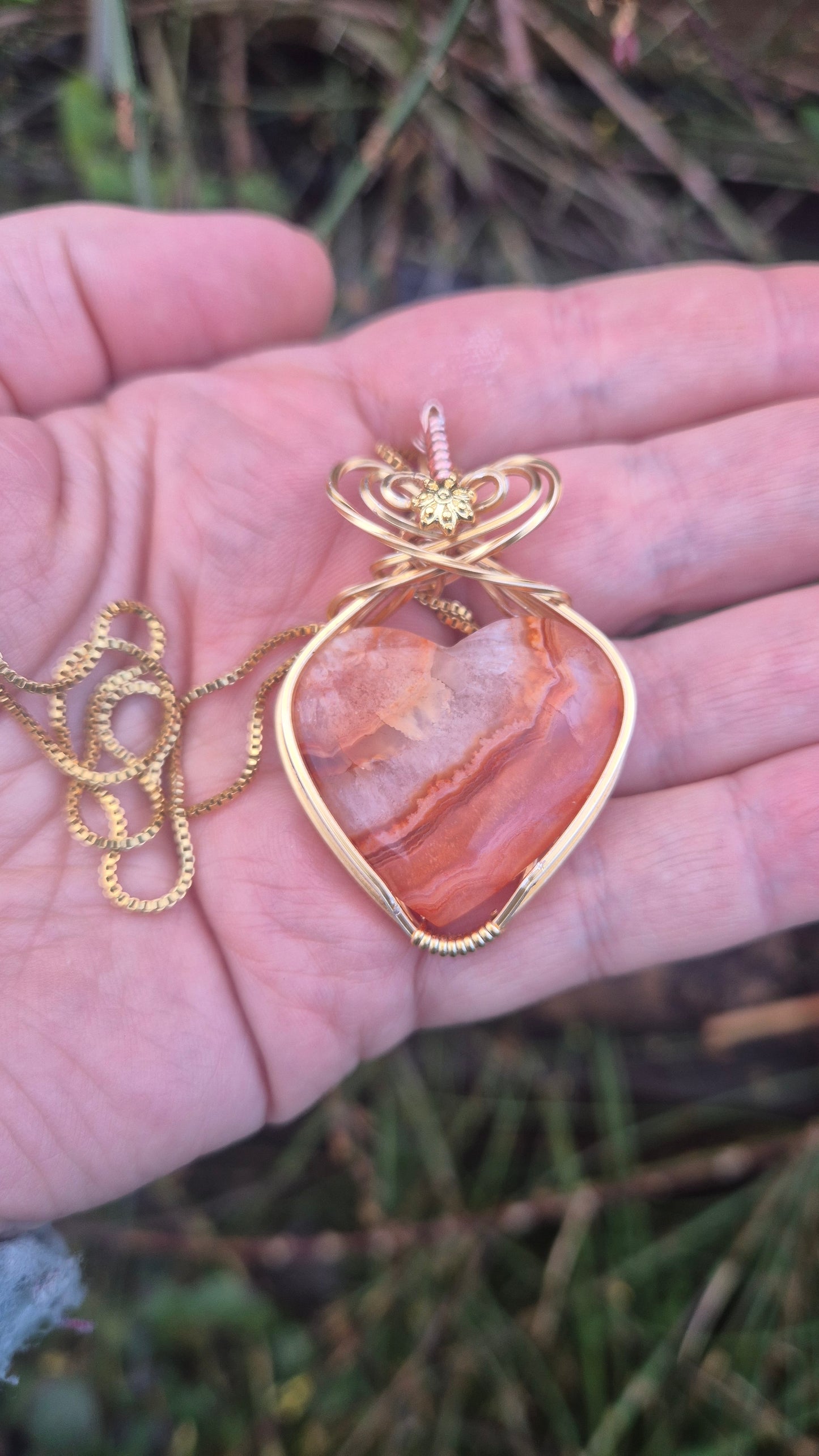 Carnelian Heart Pendant