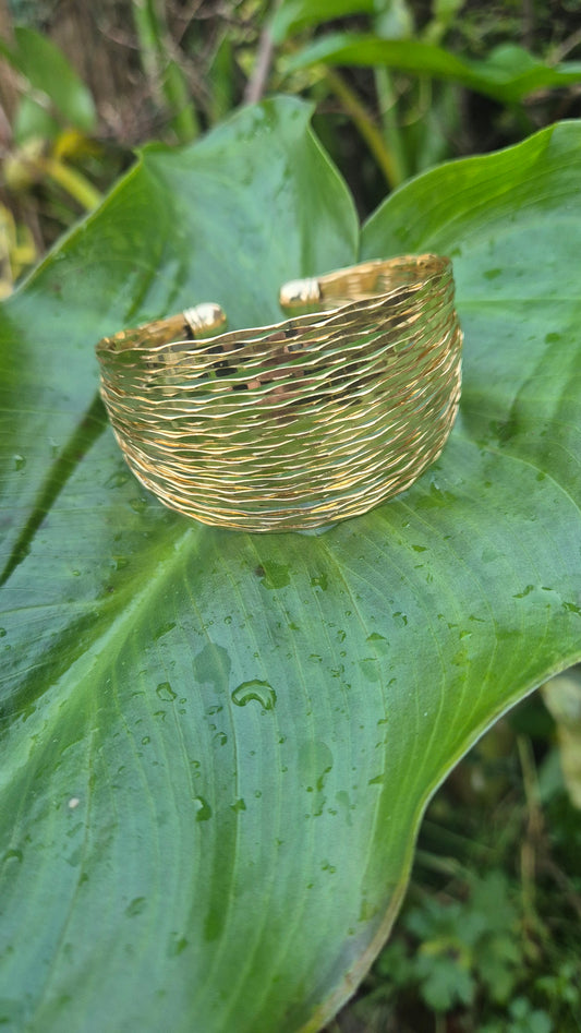 Hammered Gold Filled Bracelet