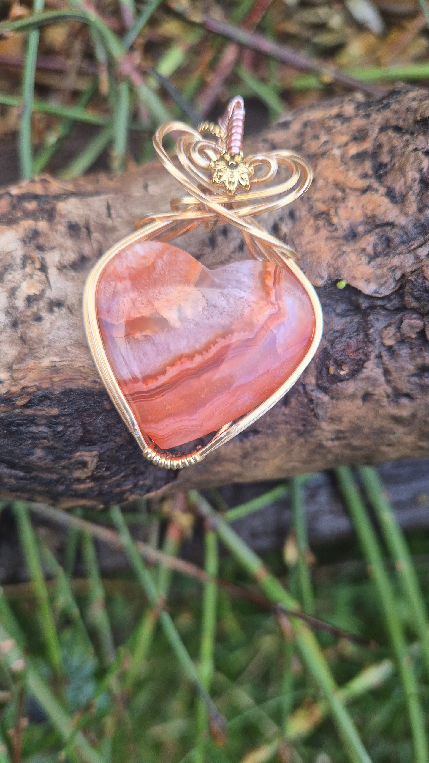 Carnelian Heart Pendant