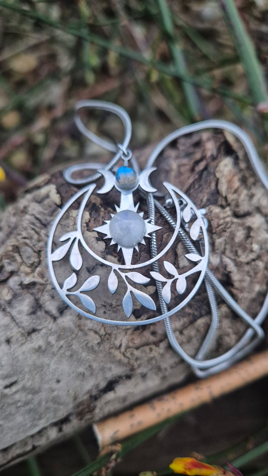 Triple Moon Pendant