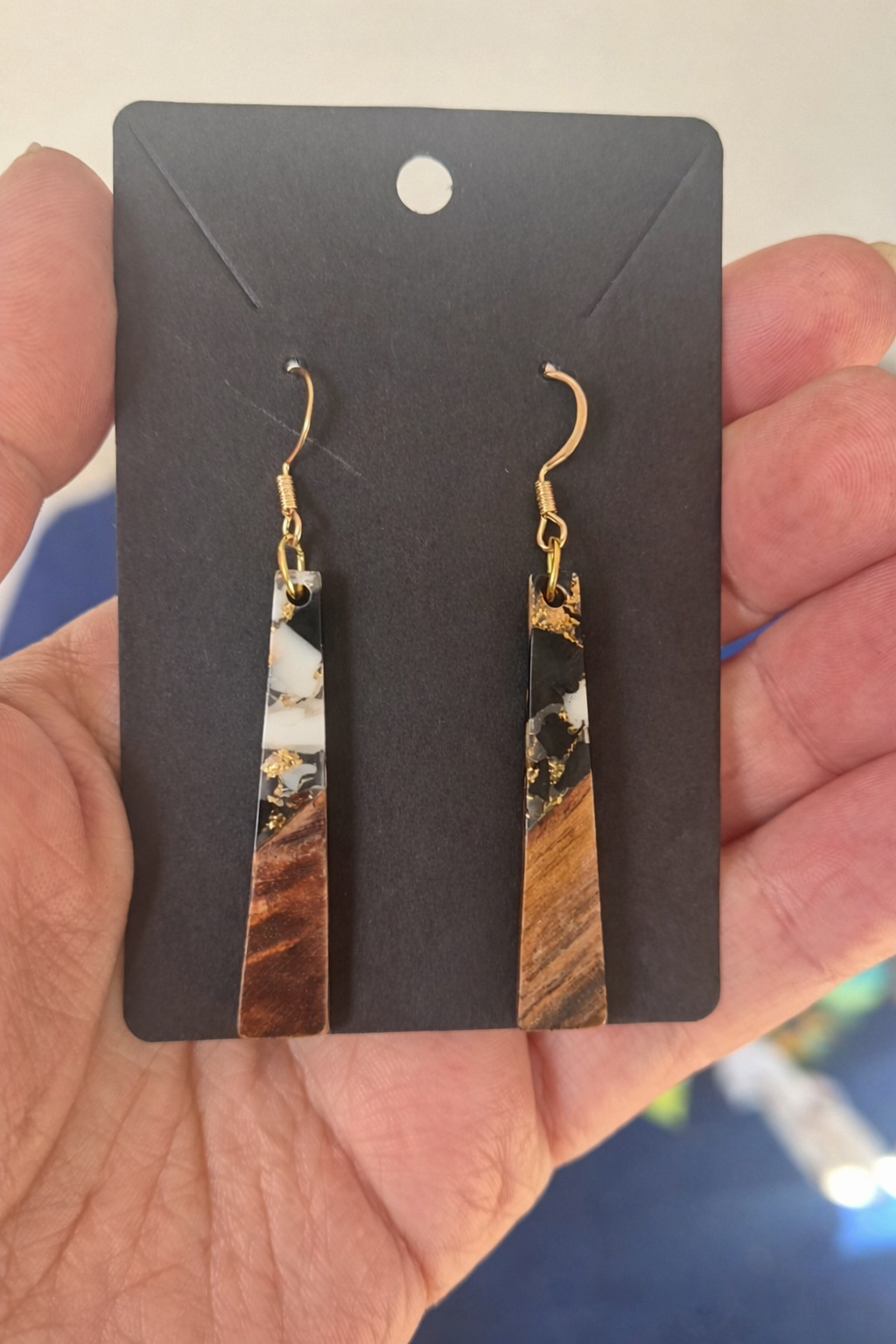 Gráinne Earrings Black and White