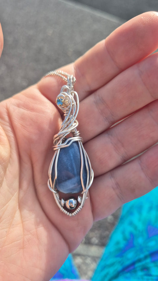 Blue Opal Pendant
