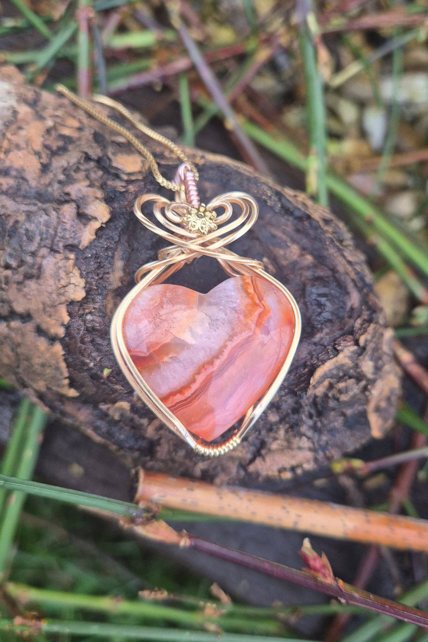 Carnelian Heart Pendant