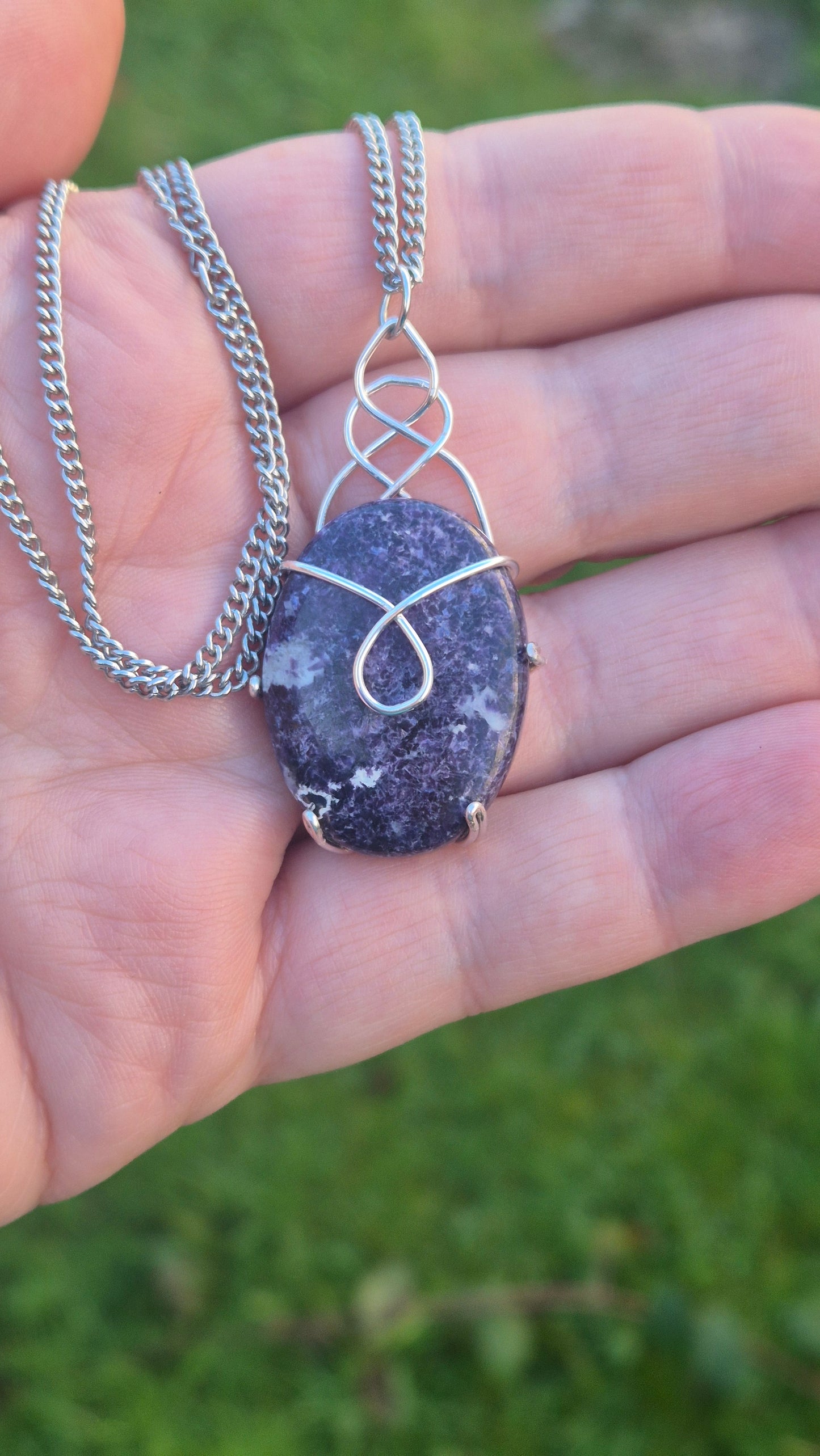 Celtic Lepidolite Necklace