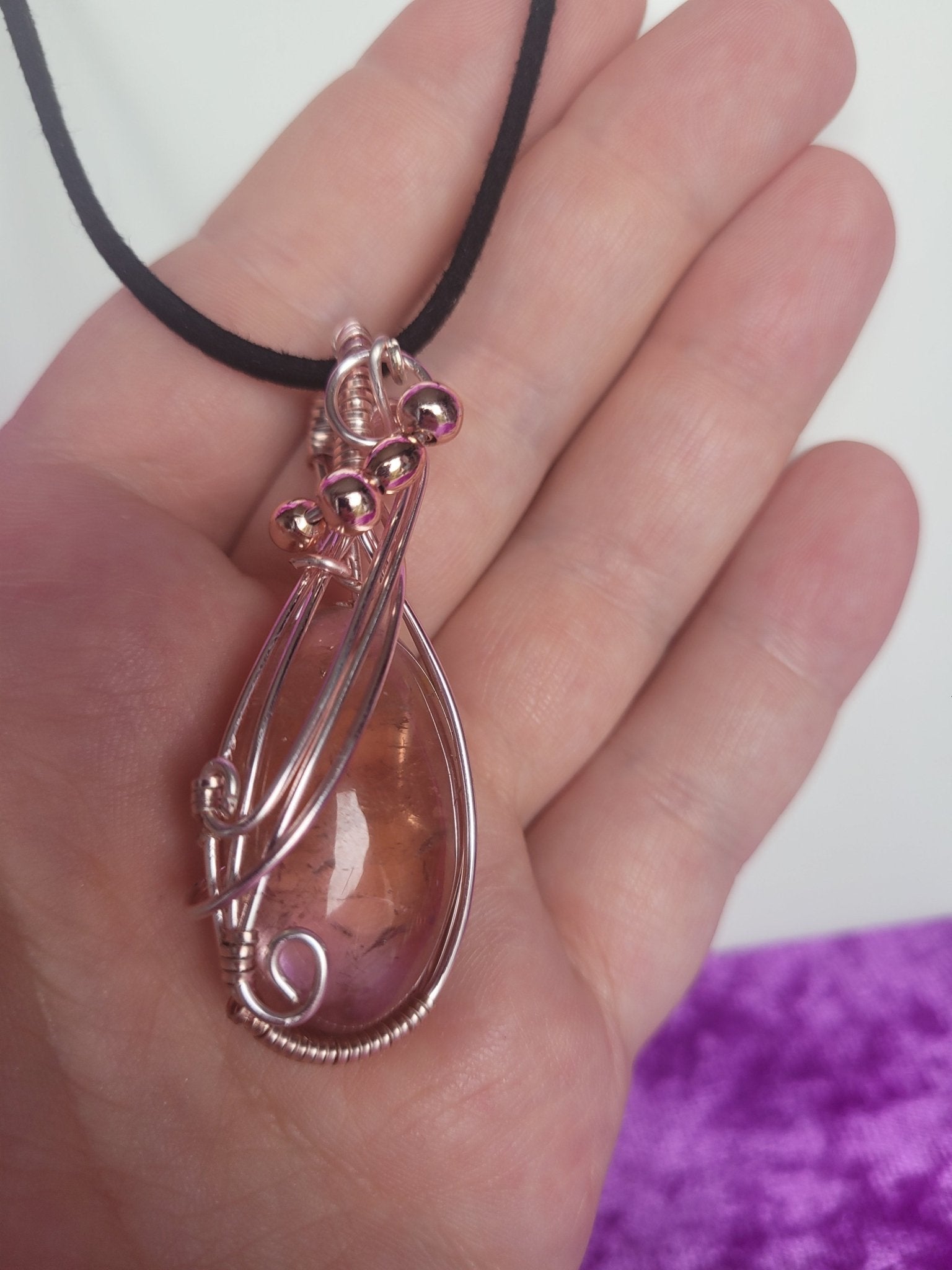 Rose Gold Ametrine Pendant - Daonna Designs