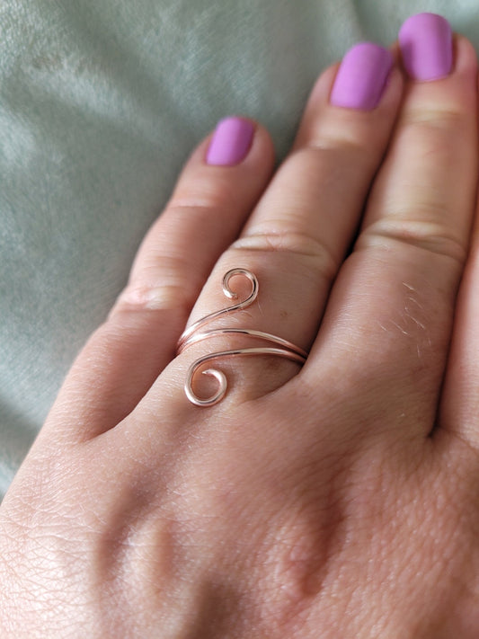 Rose Gold Spiral Ring - Daonna Designs