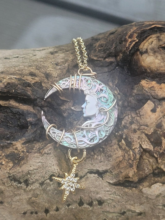 Selene Moon Goddess Necklace - Daonna Designs