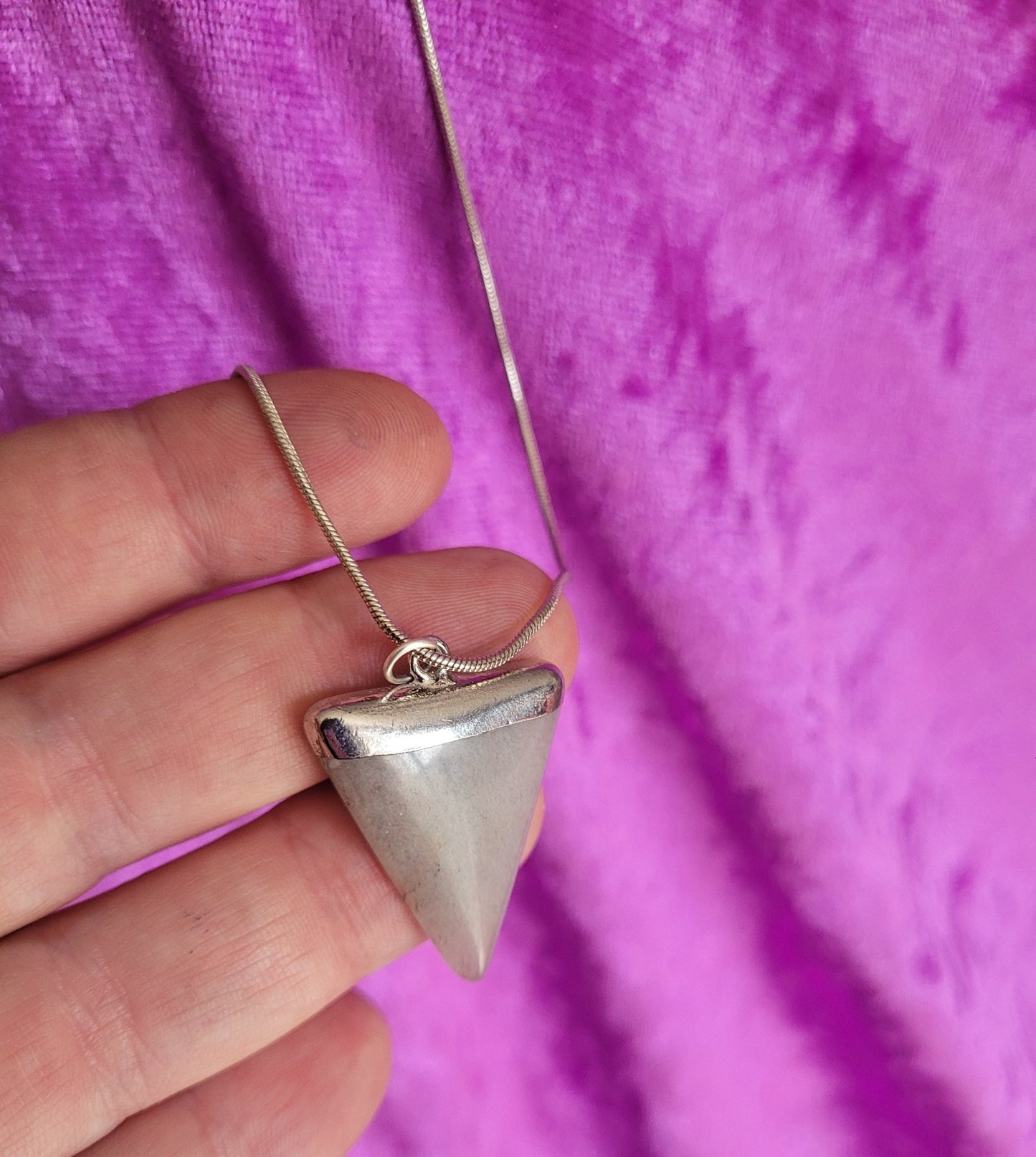 Silver Amazonite Triangular Pendant - Daonna Designs