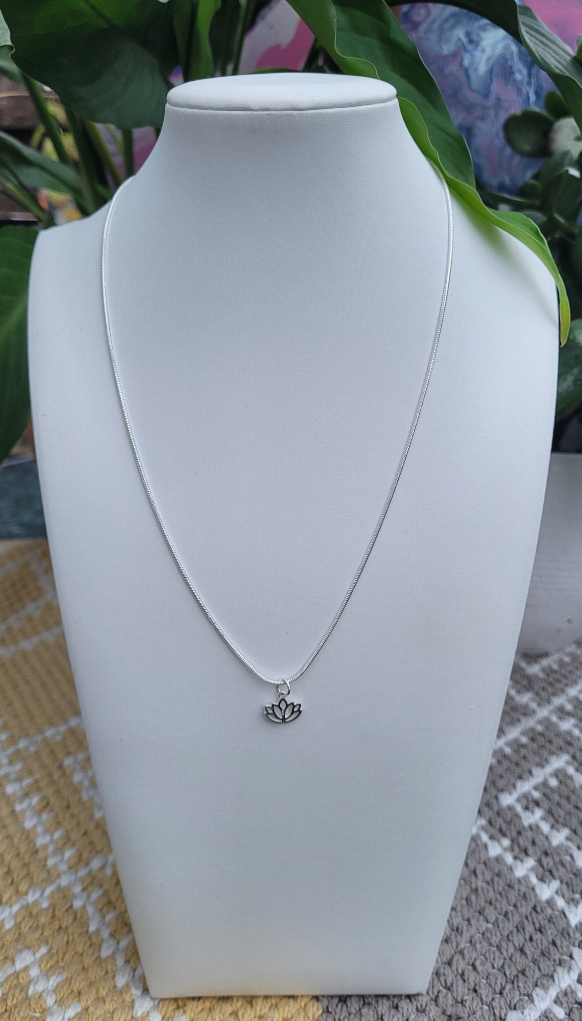 Sterling Silver Lotus Necklace - Daonna Designs